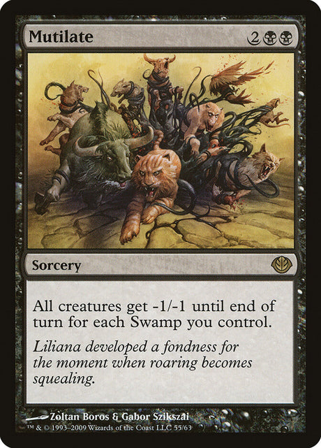 Mutilate (55) - Duel Decks: Garruk vs. Liliana (DDD)