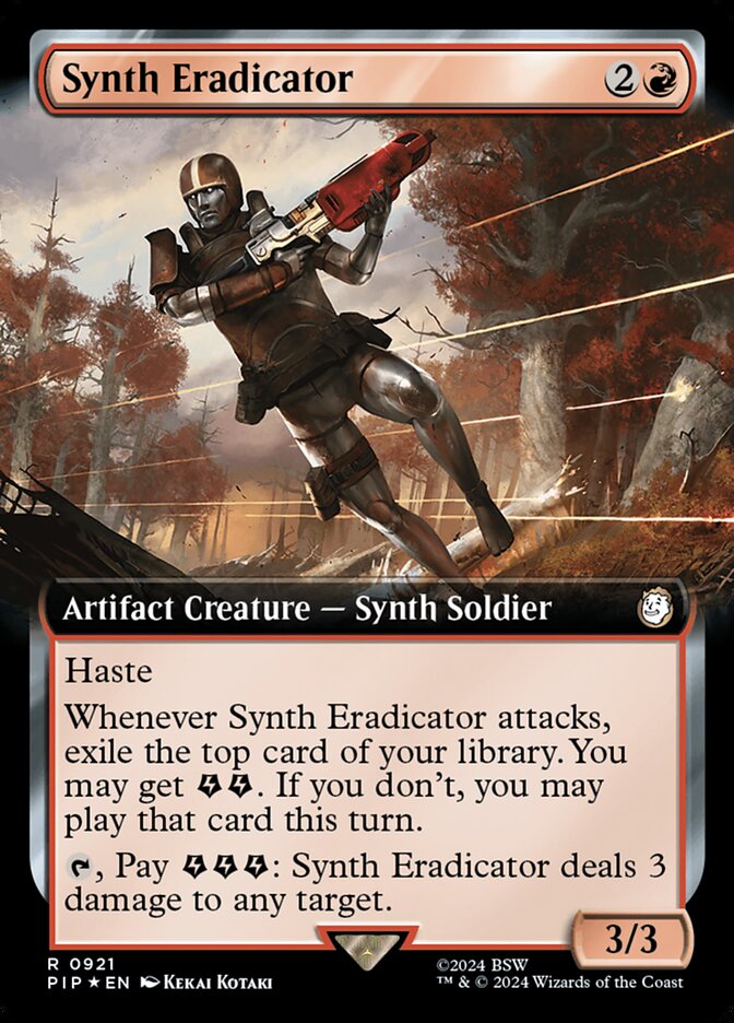 Synth Eradicator - [Surge Foil, Extended Art] Fallout (PIP)