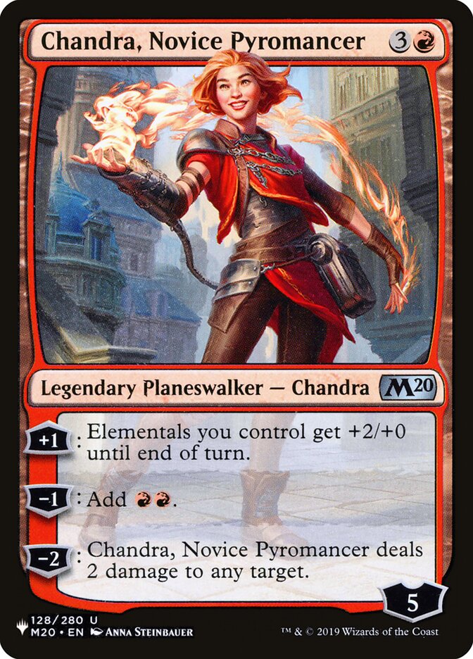 Chandra, Novice Pyromancer (M20-128) - The List (PLST)