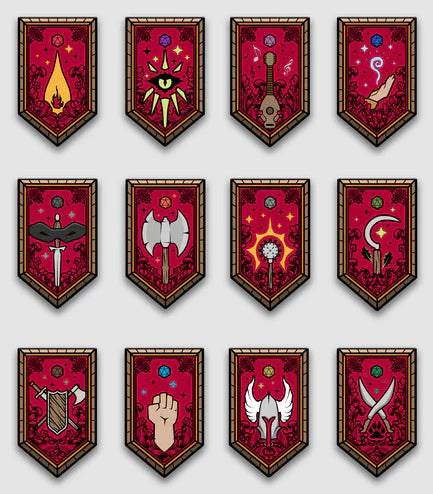Dungeons & Dragons: Limited Edition Augmented Reality Enamel Pin Set