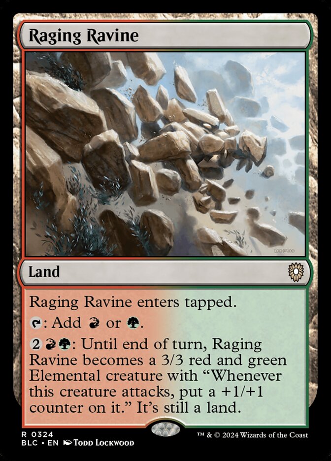 Raging Ravine (324) - Bloomburrow Commander (BLC)
