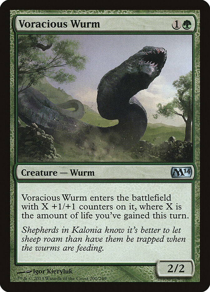 Voracious Wurm (200) - Magic 2014 (M14)