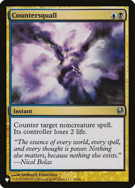 Countersquall (DDH-59) - The List (PLST)