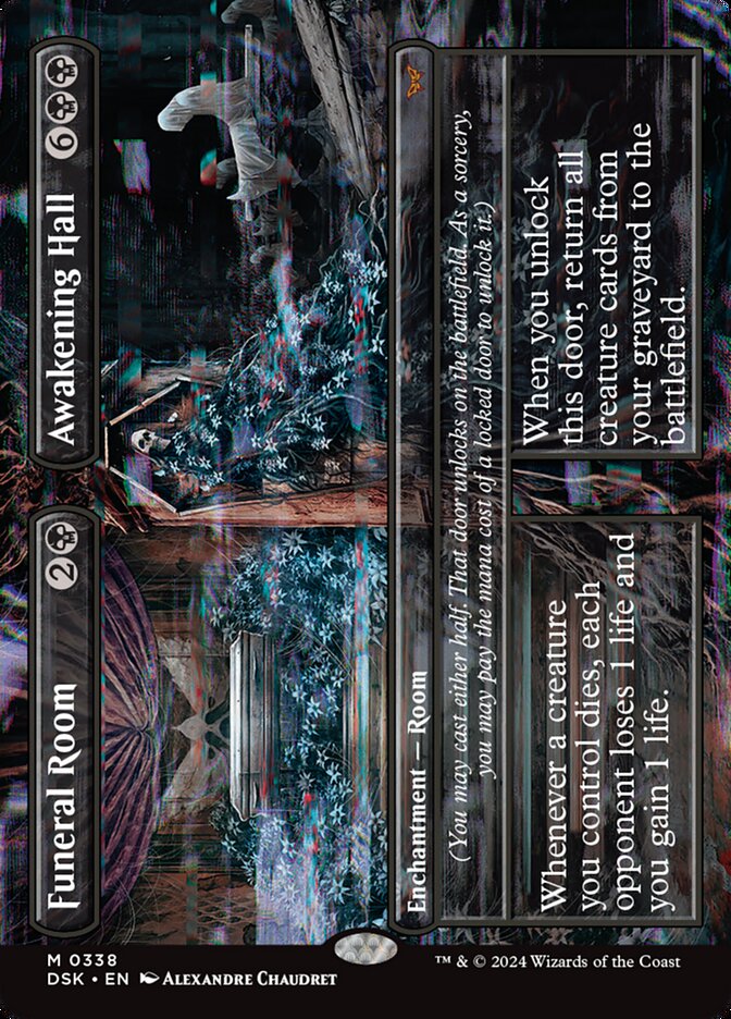 Funeral Room // Awakening Hall - [Foil, Borderless] Duskmourn: House of Horror (DSK)