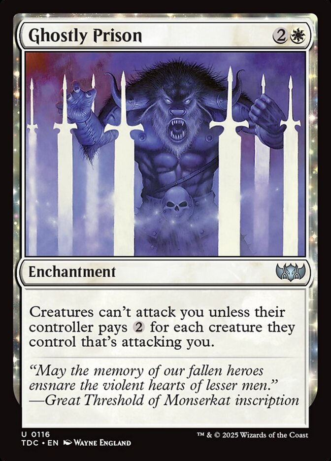 Ghostly Prison - Tarkir: Dragonstorm Commander (TDC)