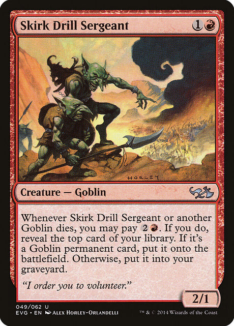 Skirk Drill Sergeant (49) - Duel Decks Anthology: Elves vs. Goblins (EVG)