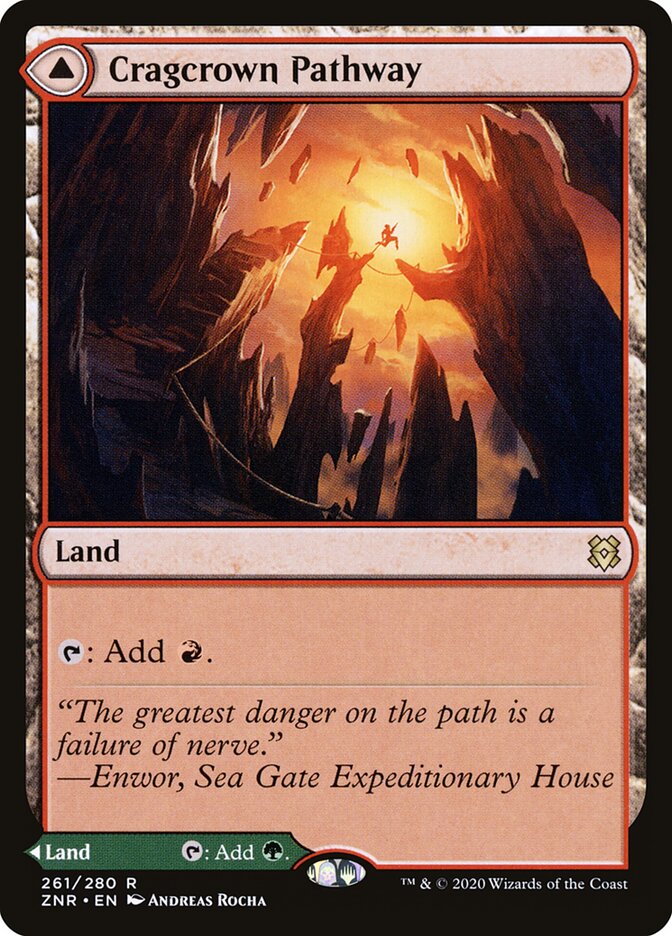 Cragcrown Pathway // Timbercrown Pathway (261) - Zendikar Rising (ZNR)