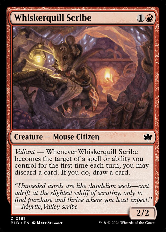Whiskerquill Scribe (161) - Bloomburrow (BLB)