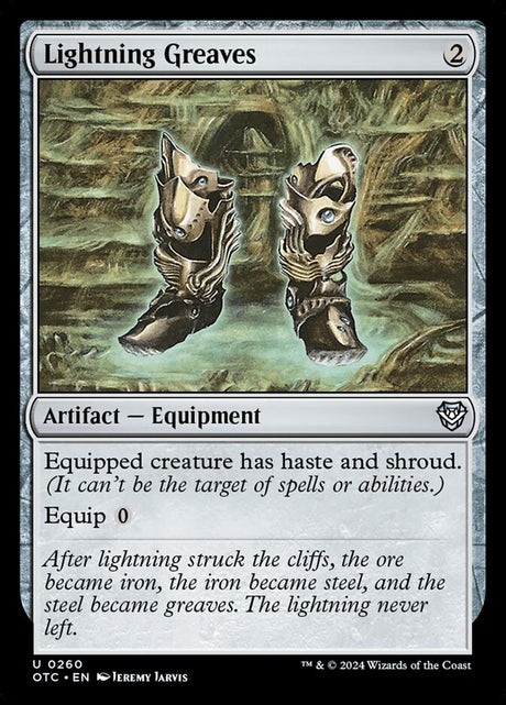 Lightning Greaves (260) - Outlaws of Thunder Junction Commander (OTC)