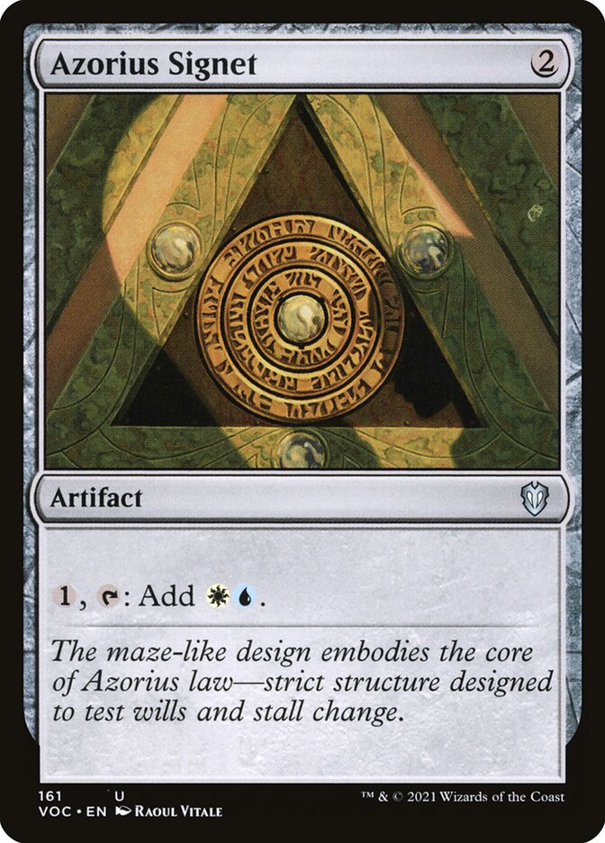 Azorius Signet (161) - Crimson Vow Commander (VOC)