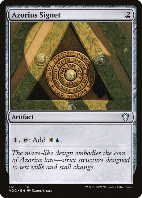 Azorius Signet (161) - Crimson Vow Commander (VOC)
