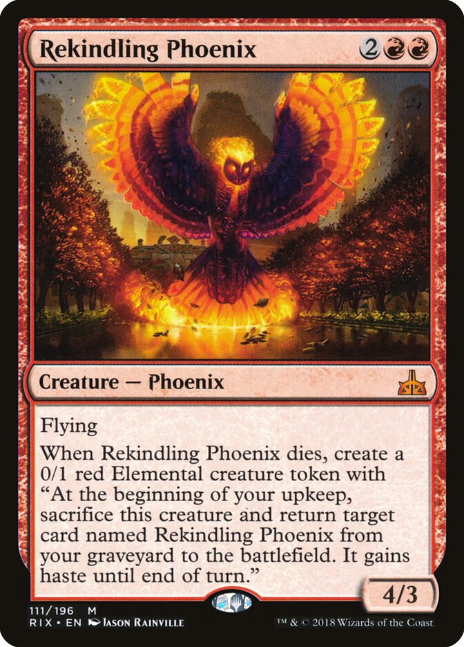 Rekindling Phoenix (111) - Rivals of Ixalan (RIX)