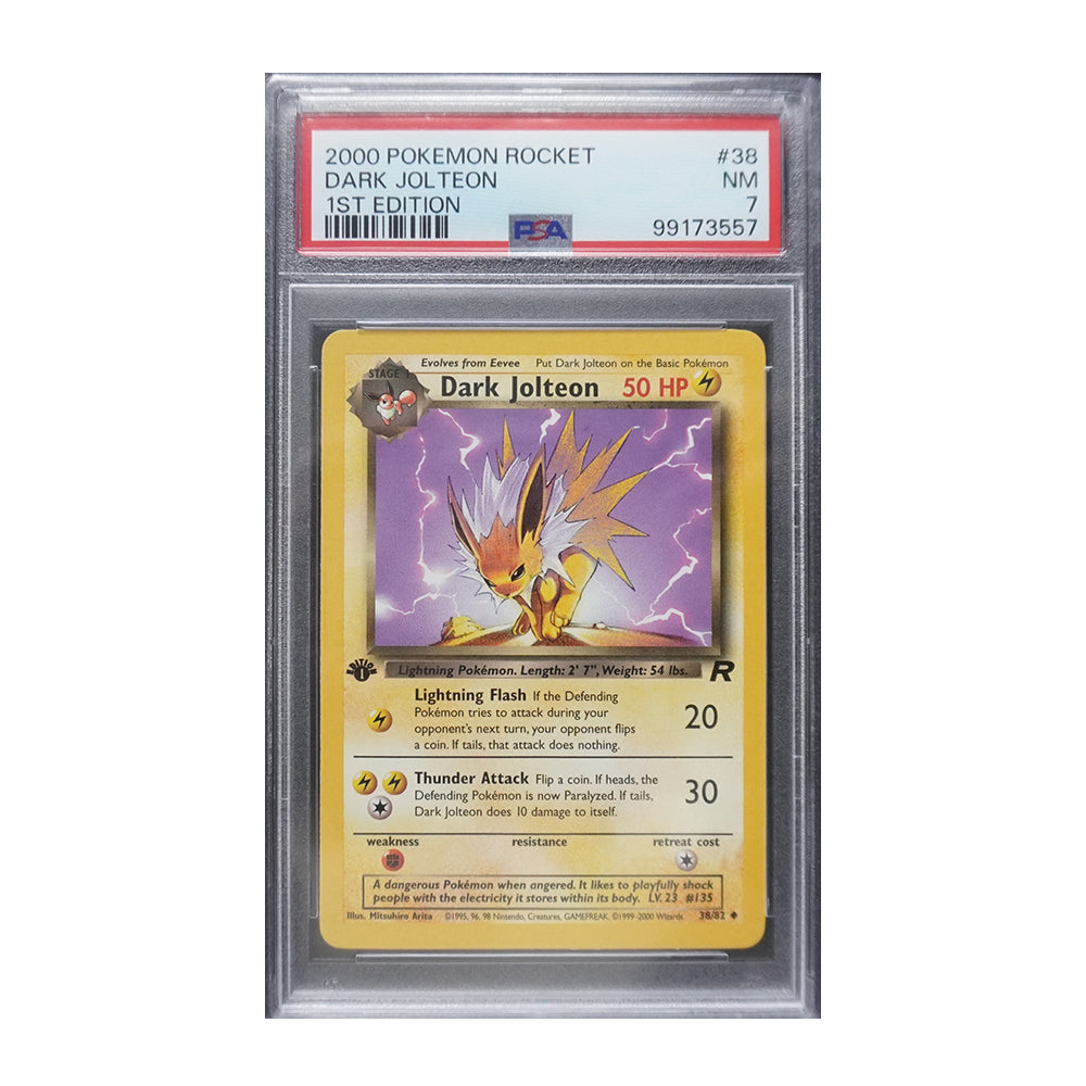 Dark Jolteon [1st Edition, Graded PSA 7] - Team Rocket (TR)