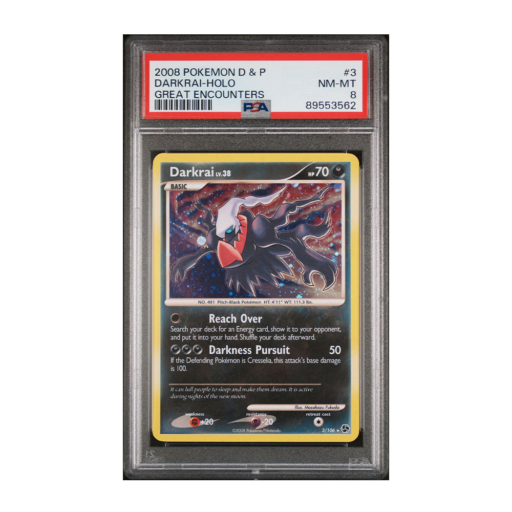 Darkrai (3) [Holo, Graded PSA 8] -  Great Encounters (GE)