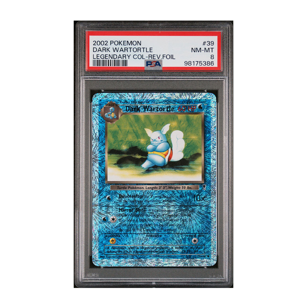 Dark Wartortle - [Reverse Holo, Graded PSA 8] Legendary Collection (LC)