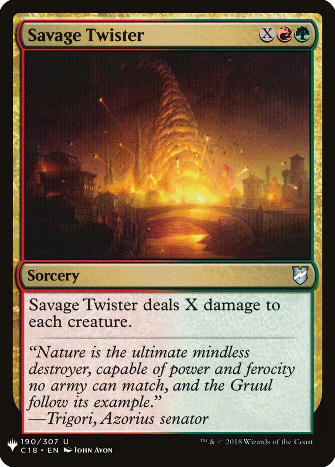 Savage Twister (C18-190) - The List (PLST)