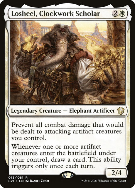 Losheel, Clockwork Scholar (18) - Commander 2021 (C21)
