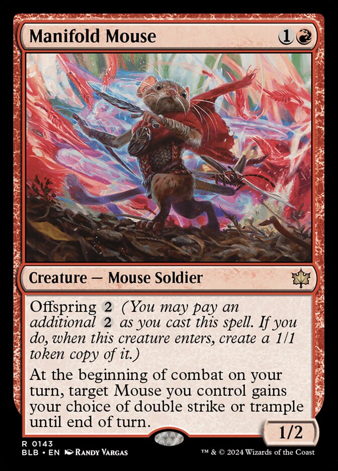 Manifold Mouse - [Foil] Bloomburrow (BLB)