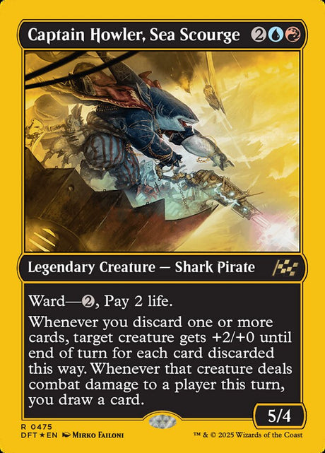 Captain Howler, Sea Scourge (475) - Aetherdrift (DFT)