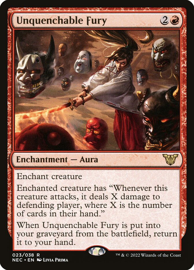Unquenchable Fury (23) - Neon Dynasty Commander (NEC)