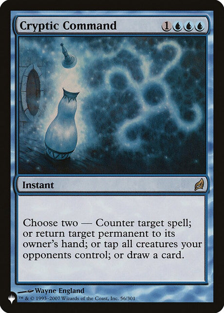 Cryptic Command (LRW-56) - The List (PLST)
