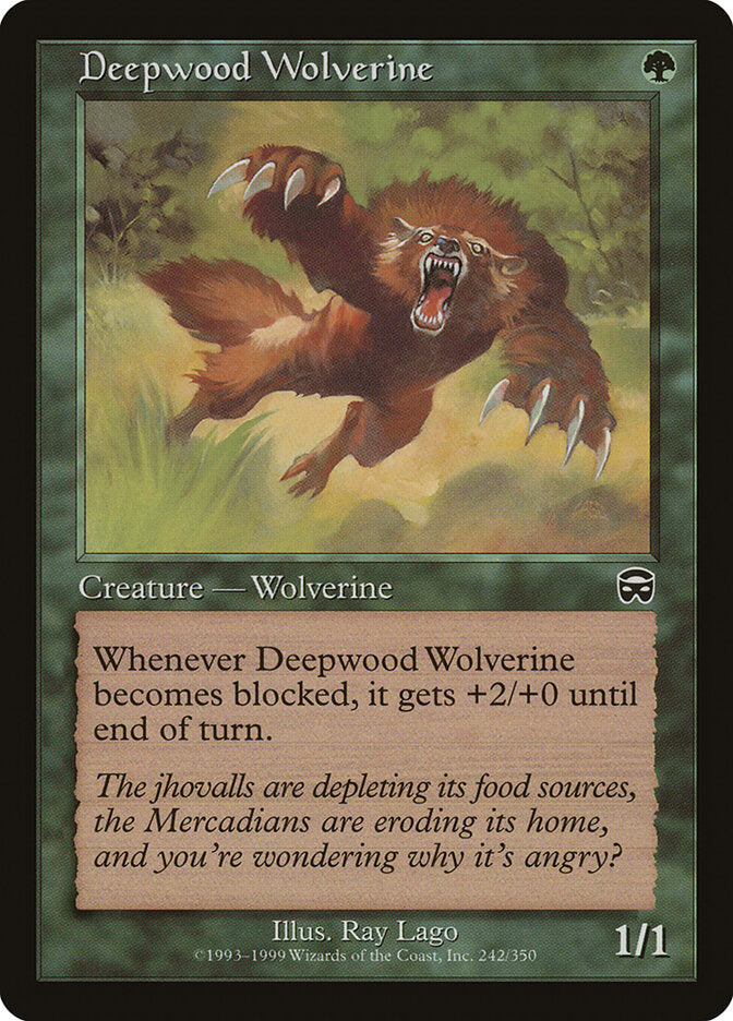 Deepwood Wolverine (242) - Mercadian Masques (MMQ)