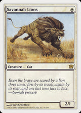 Savannah Lions (41) - Ninth Edition (9ED)