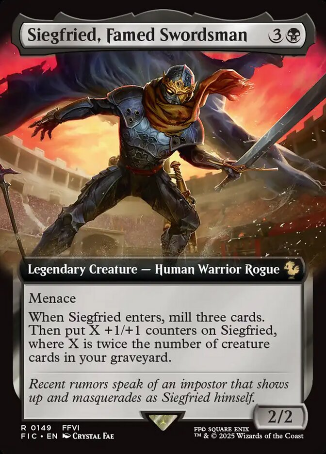 Siegfried, Famed Swordsman (149) - [Extended Art] Final Fantasy Commander (FIC)