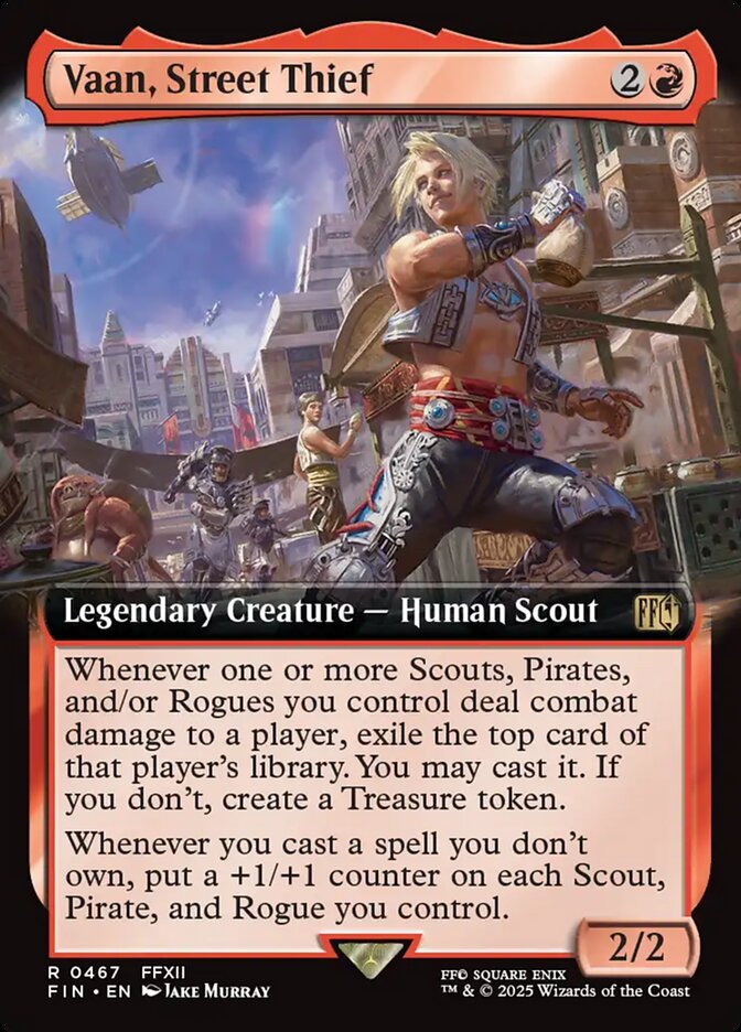Vaan, Street Thief (467) - [Foil, Extended Art] Final Fantasy (FIN)
