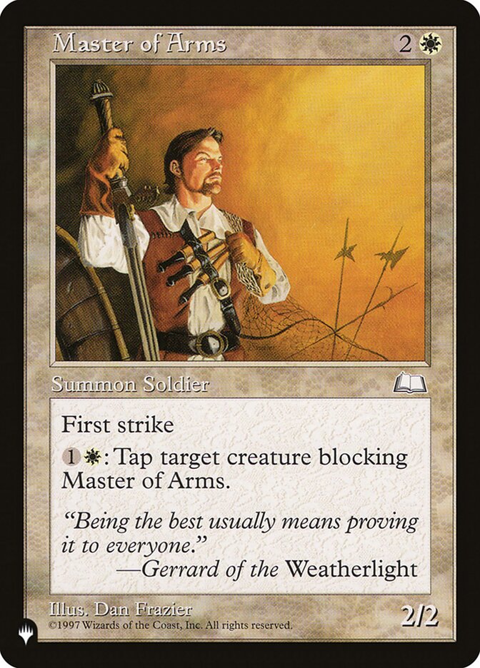 Master of Arms (WTH-20) - The List (PLST)