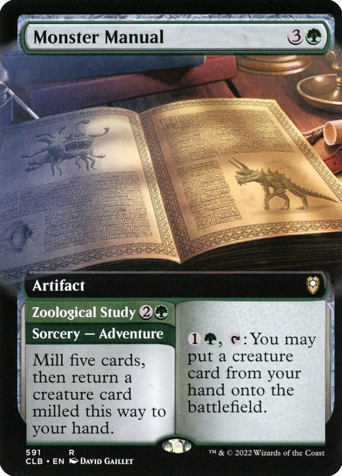 Monster Manual // Zoological Study (591) - Commander Legends: Battle for Baldur's Gate (CLB)