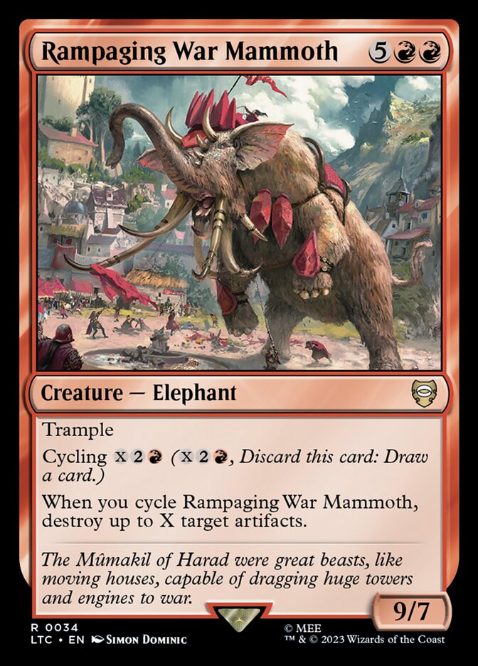 Rampaging War Mammoth (34) - Tales of Middle-earth Commander (LTC)
