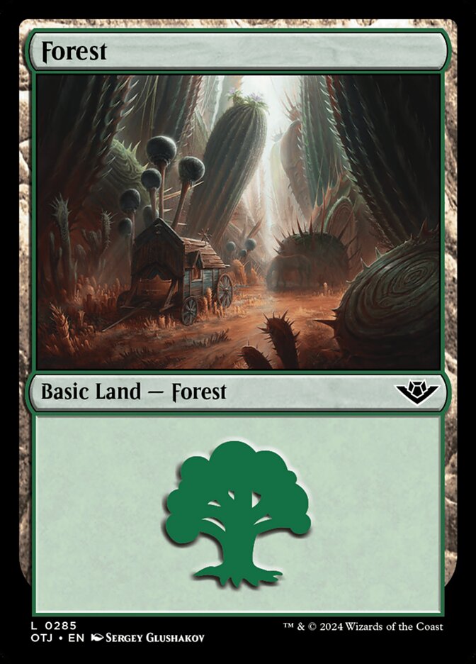 Forest (285) - [Foil] Outlaws of Thunder Junction (OTJ)