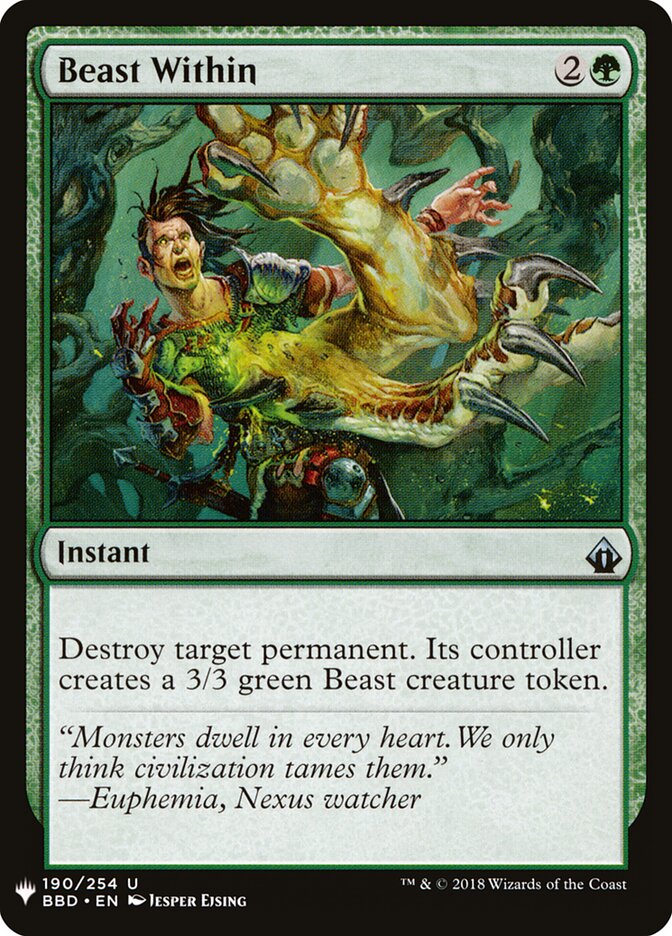 Beast Within (BBD-190) - The List (PLST)