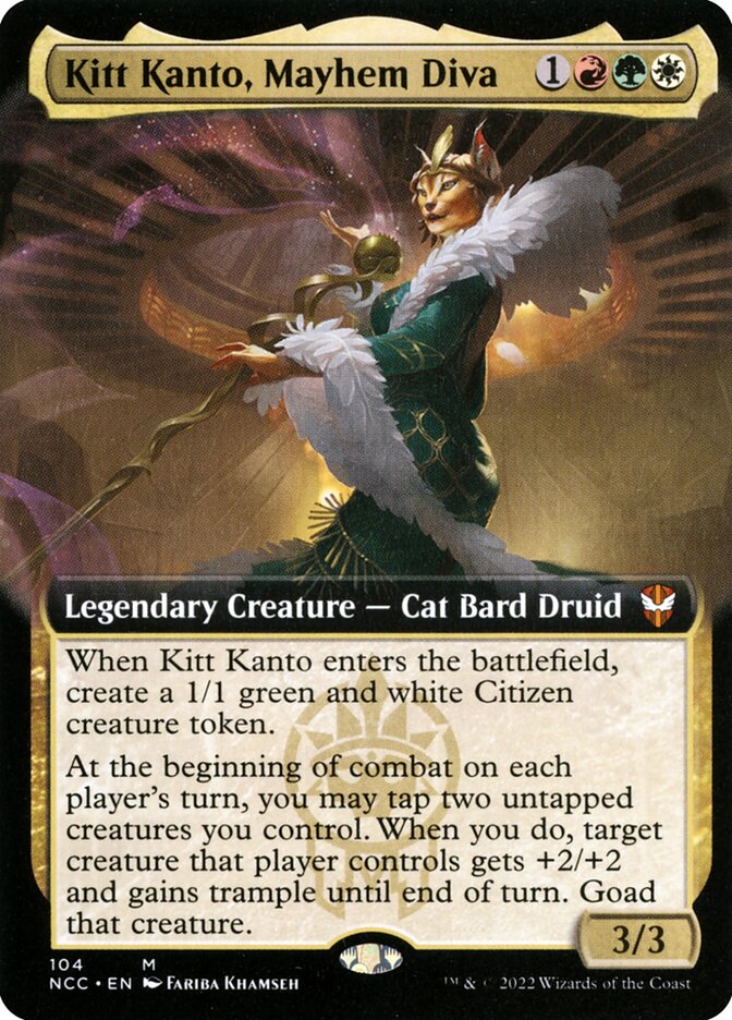 Kitt Kanto, Mayhem Diva (104) - New Capenna Commander (NCC)