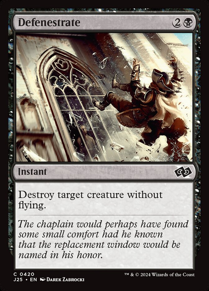 Defenestrate - Foundations Jumpstart (J25)