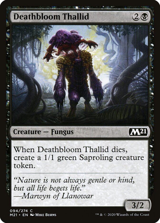 Deathbloom Thallid (94) - Core Set 2021 (M21)