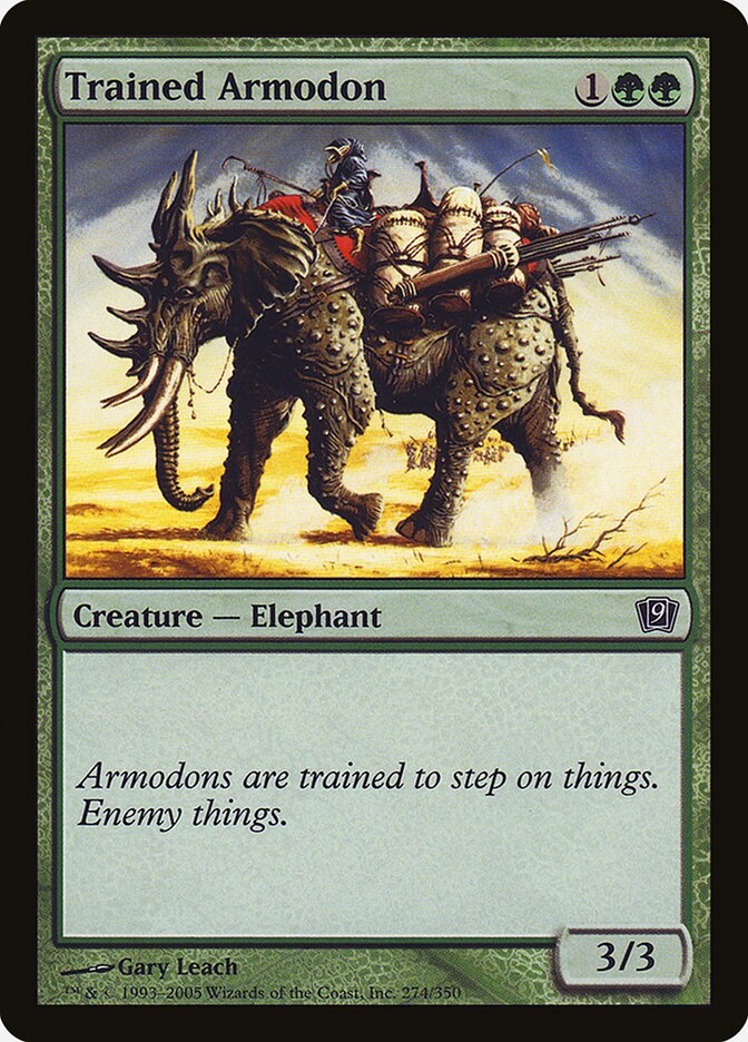 Trained Armodon (274) - Ninth Edition (9ED)