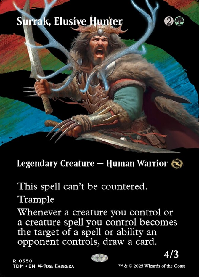 Surrak, Elusive Hunter (350) - [Showcase] Tarkir: Dragonstorm (TDM)
