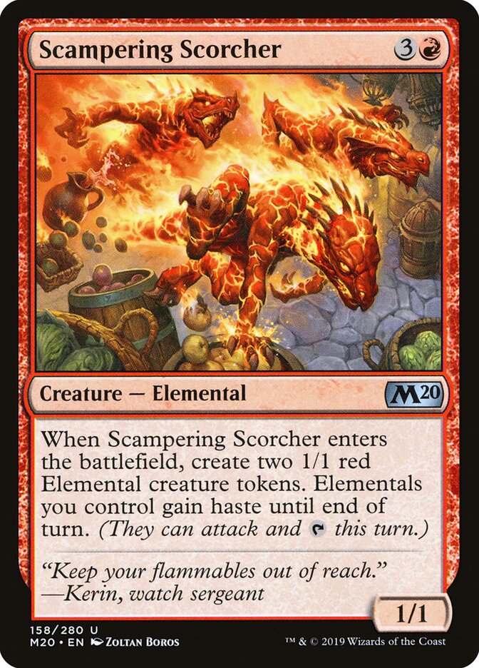 Scampering Scorcher (158) - Core Set 2020 (M20)