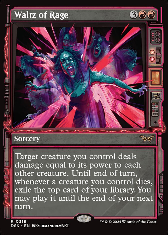 Waltz of Rage - [Foil, Showcase] Duskmourn: House of Horror (DSK)