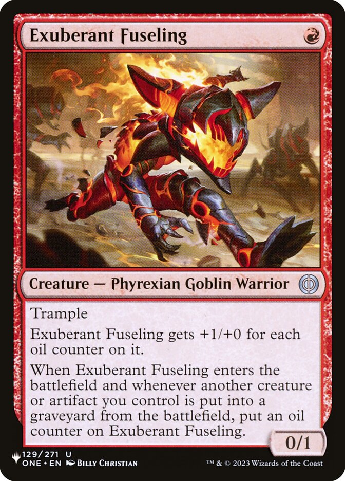 Exuberant Fuseling (ONE-129) - The List (PLST)