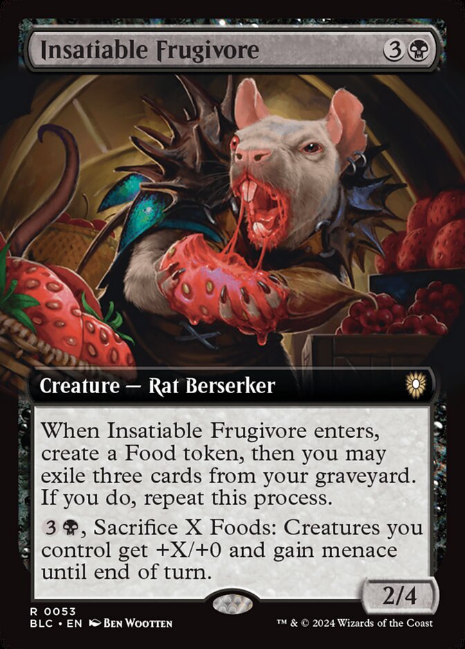 Insatiable Frugivore - [Extended Art] Bloomburrow Commander (BLC)