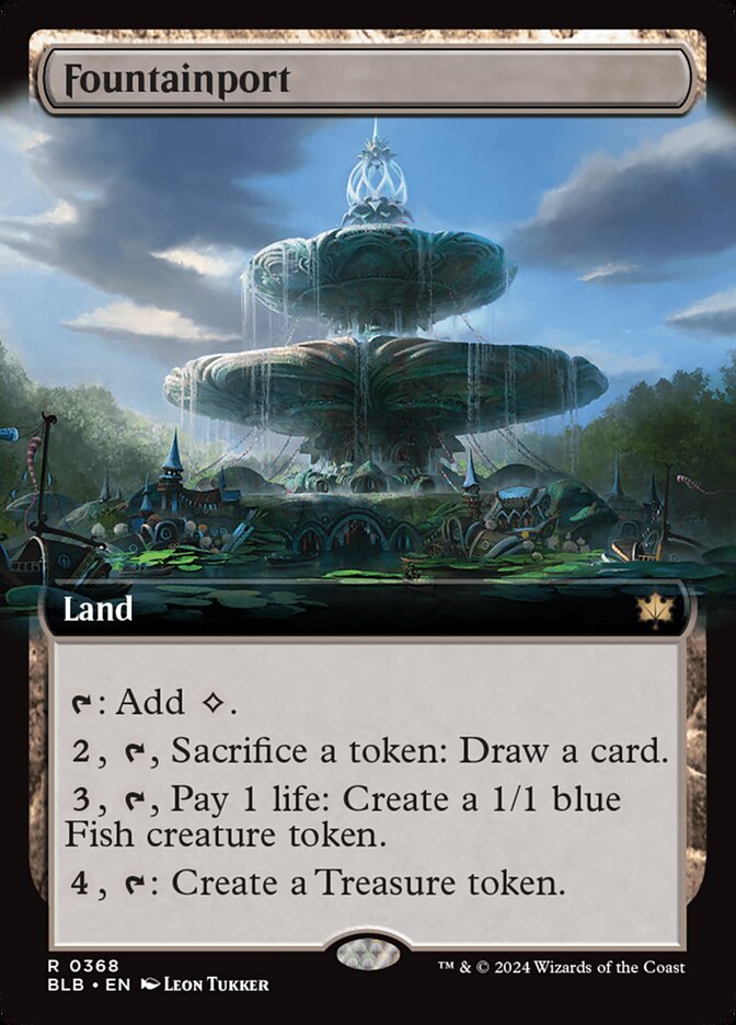 Fountainport - [Extended Art] Bloomburrow (BLB)