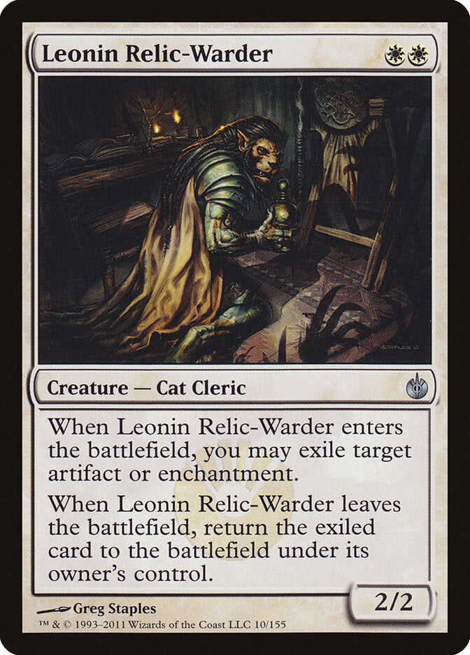 Leonin Relic-Warder (10) - Mirrodin Besieged (MBS)