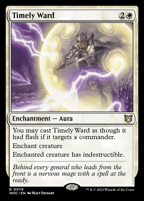 Timely Ward (79) - Wilds of Eldraine Commander (WOC)