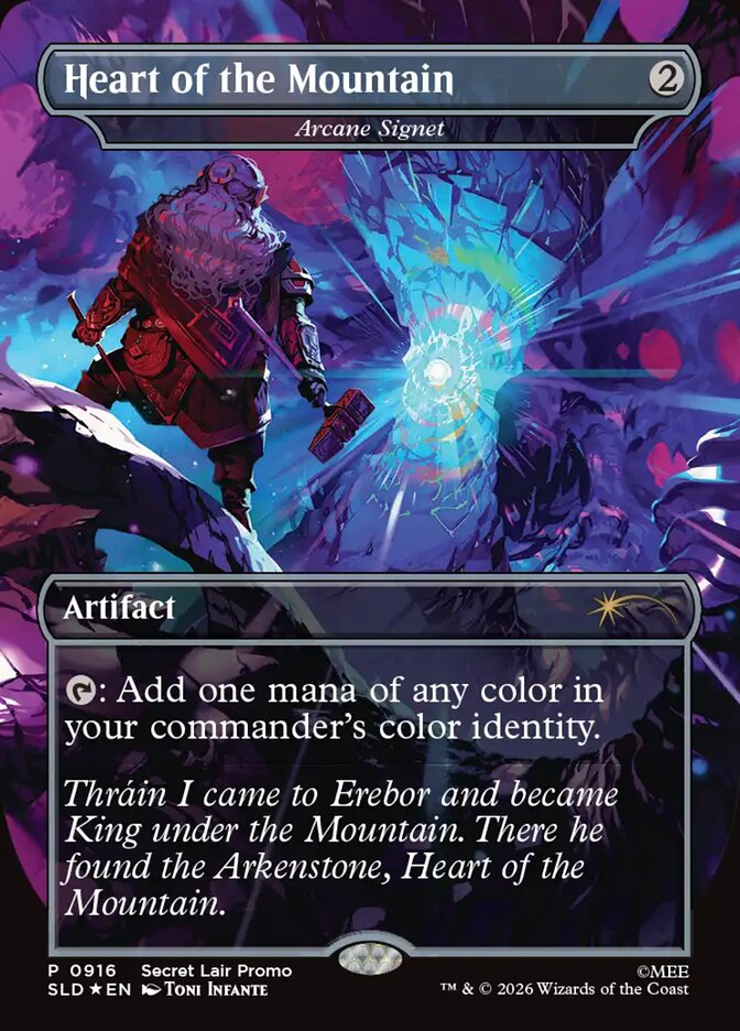 Heart of the Mountain - Arcane Signet - Secret Lair Drop (SLD)