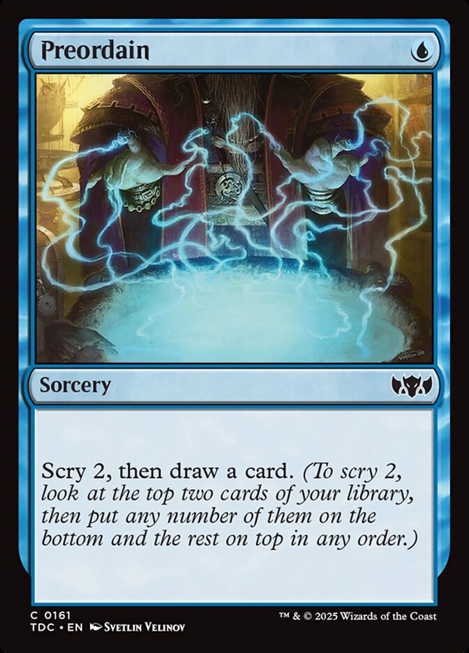 Preordain (161) - Tarkir: Dragonstorm Commander (TDC)