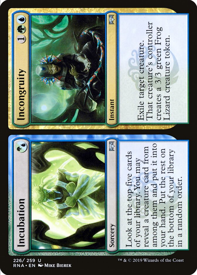 Incubation // Incongruity (226) - Ravnica Allegiance (RNA)