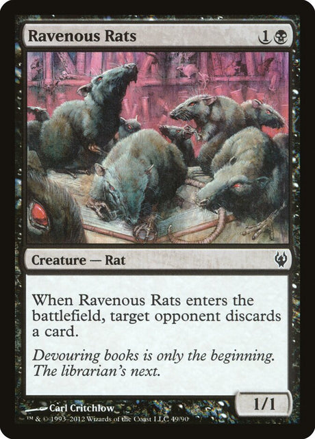Ravenous Rats (49) - Duel Decks: Izzet vs. Golgari (DDJ)